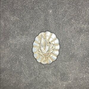 Vintage Sterling Silver Calla Lily Floral Brooch – 925 Stamped